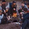 19" Black Camping Fire Pit Carbon Steel Wood Burning Outdoor Fire Bowl with Bag